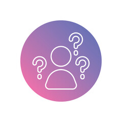 Dementia vector icons stock illustration