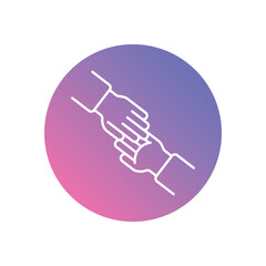 Supportive Leadership vector icons stock illustration