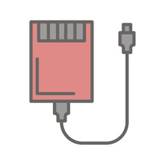 External Hard Drive Vector Icon