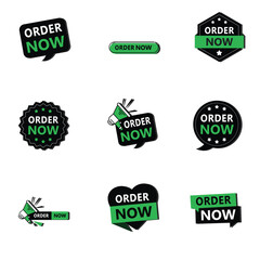 order now lebel tag black and light green color