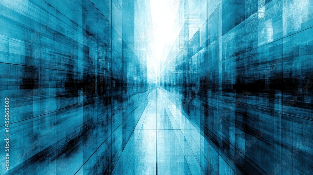 Aufkleber abstract urbanscape rendering futuristic building design perspec
