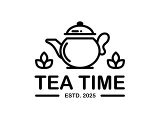 Elegant vector logo template for cafe a tea brands. Fully editable text, customizable colors, and print-ready. Perfect for coffee shops, tea houses, and beverage businesses. Professional, modern.