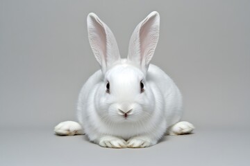 Obraz premium Adorable White Bunny Rabbit Studio Shot