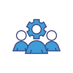 Team Support vector icons stock illustration