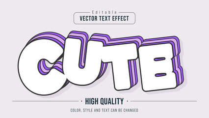 Playful Cartoon Typography with Bold Gradient Purple Colors