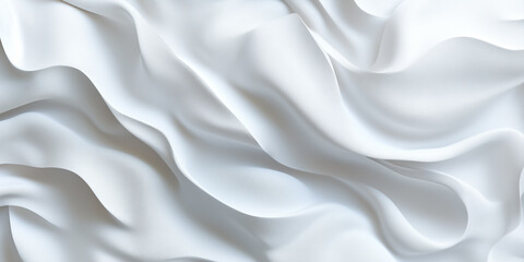 Fototapeta premium Elegant abstract background featuring smooth white and grey fluid waves, perfect for clean, modern, and sophisticated designs.