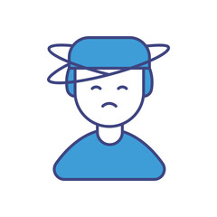 Anxiety vector icons stock illustration