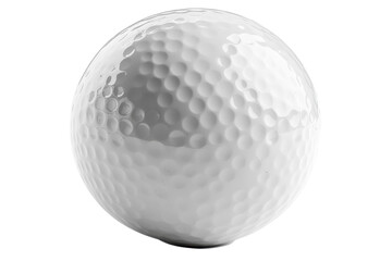 Perfect White Golf Ball: Isolated, Pristine, Ready for Your Design Projects. High-resolution image on transparent background