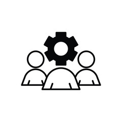 Team Support vector icons stock illustration