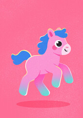 pink horse
