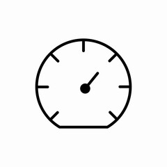Speedometer gauge measurement dial icon vector sign
