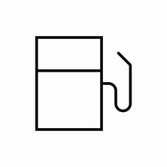 Gas pump station fuel icon vector sign