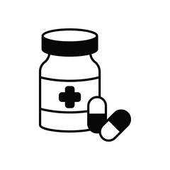 Medication vector icons stock illustration