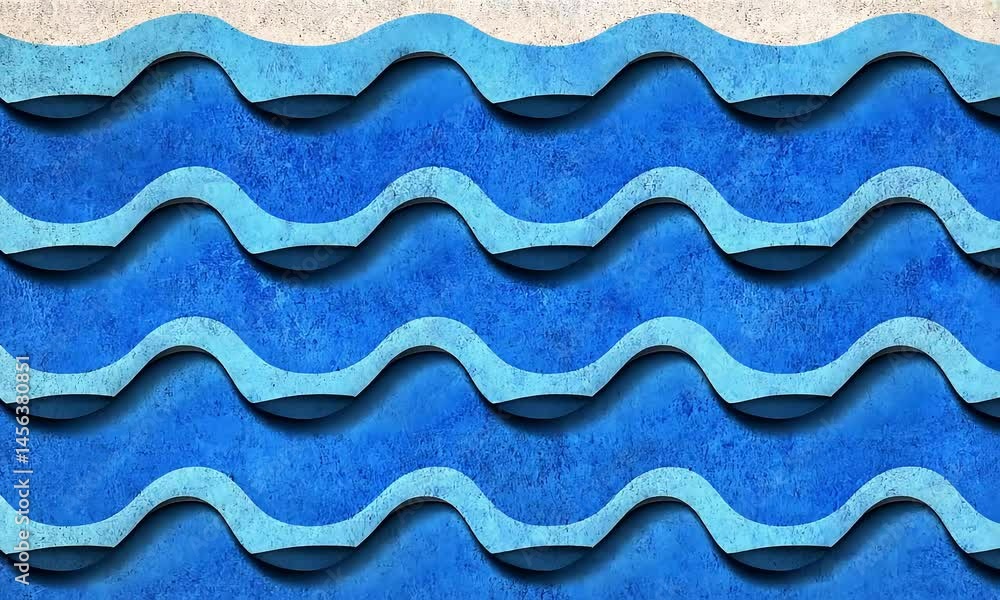 Poster abstract blue wave pattern background for graphic design projects