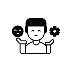 Stress Management vector icons stock illustration