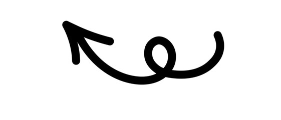 arrow drawn in black 