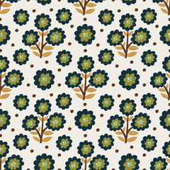 seamless pattern with flowers