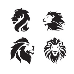 Modern Lion Head Logo Realistic Lion Head Graphic Geometric Lion Head Icon