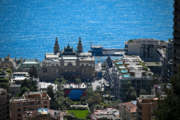  Aerial view of Monaco on the French Riviera - Sunshine above the richest city state in the World 
