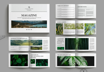 Botanical Magazine Layout