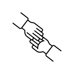 Supportive Leadership vector icons stock illustration