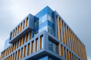 Modern Building Architecture with Glass Windows