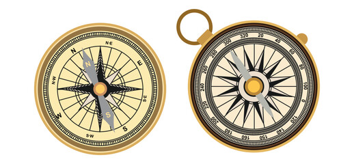 Set Various vintage marine compasses 
