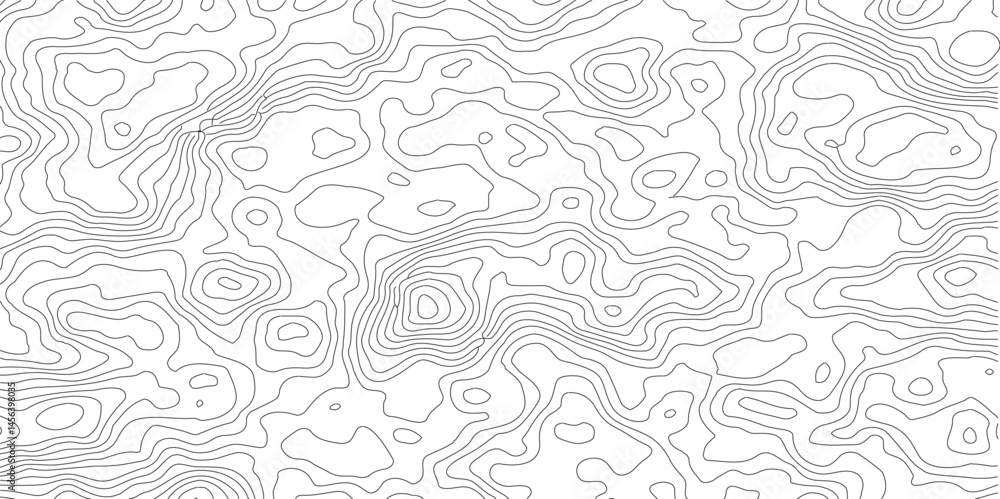 Poster abstract topographic map background geographic line with elevation, geographic mountain relief abstr