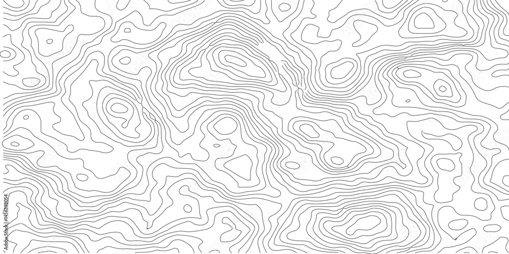 Poster abstract topographic map background geographic line with elevation, geographic mountain relief abstr