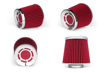 sport air filter isolated on white background
