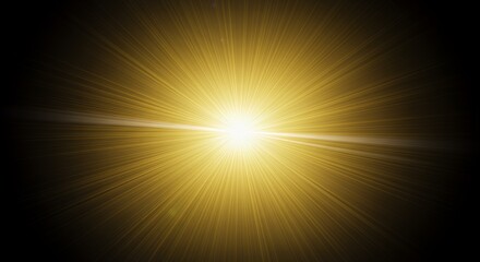 Obraz premium Golden Radiance: A Burst of Celestial Light