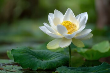 White Lotus Flower Blossom