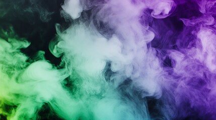 Obraz premium Spectral Haze: Gradient of Ethereal Smoke with Vibrant Color Transitions