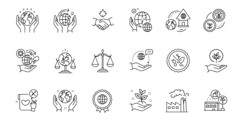 Fototapeta premium Sustainable Development Goals Icons Collection on White Background 