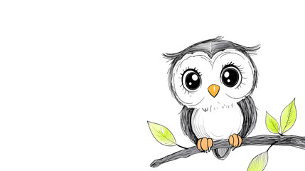 Obraz premium A Modern and Stylish Single Line Drawing of A Baby Owl 880d9040 152e 42d3 9b5a 01850bd710e4 2
