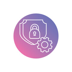 Privacy Settings Supplier vector icons stock illustration