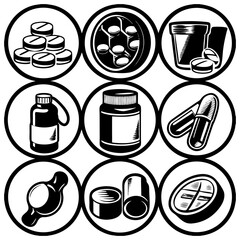 Medical care and hospital editable stroke outline icon isolated on white background flat vector illustration
