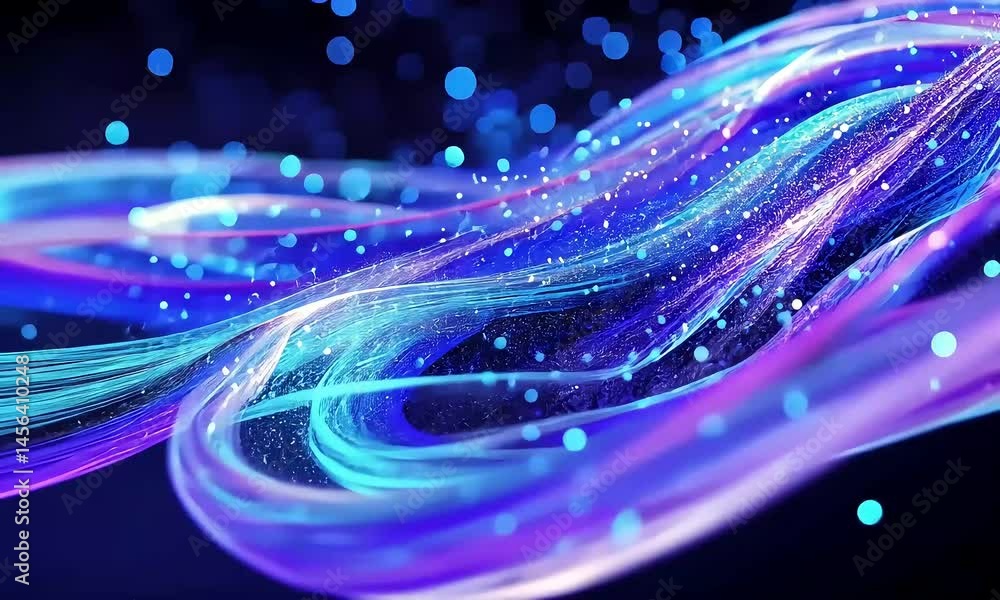Poster abstract design with flowing lines and vibrant colors a dynamic background