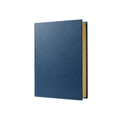 Fototapeta premium Vertically upright hardcover dictionary floating in mid-air on a solid white background