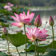 Obraz premium Lotus flowers/ HD image 