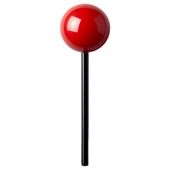 Red plunger isolated on transparent background,