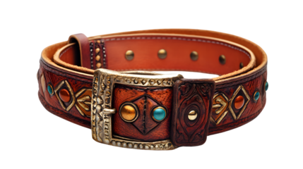 Professional Belt Isolated on White Background for Fashion Accessories Product Photography