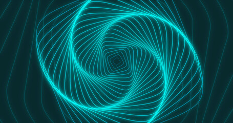 Striking spiral concentric pattern with radiating lines creating a hypnotic visual effect. Concept of radio emission, waves, transmission of information over a distance.
