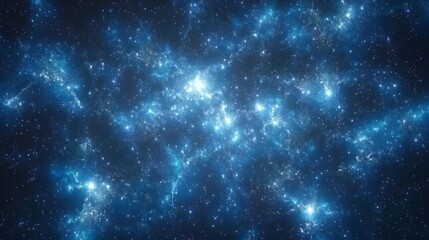 Obraz premium Stunning Celestial Nebula Space Background Deep Blue Galaxy