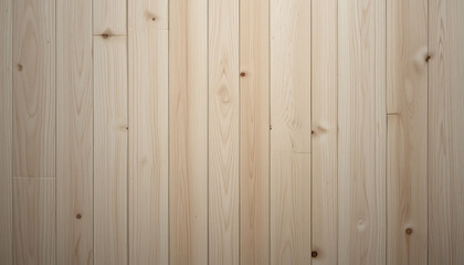 Fototapeta premium Wood Panel Background with Light Brown Planks