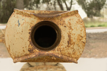 Looking down the barrel of a tank