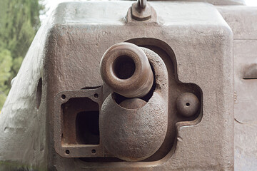 Looking down the barrel of a tank