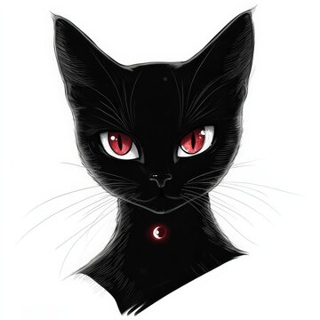 chat, animal, chaton, vecteur, animal de compagnie, joli, dessin anim&eacute;, illustration, felidae, domestique, art, noir, yeux, mammif&egrave;re, dessin, fourrure