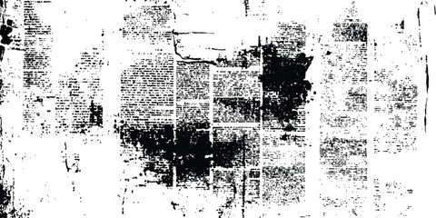 Vector old white newspaper paper grunge vintage background. Newspaper Grunge black and white. Newspaper paper grunge vintage old aged texture background. Newspaper with old grunge. 