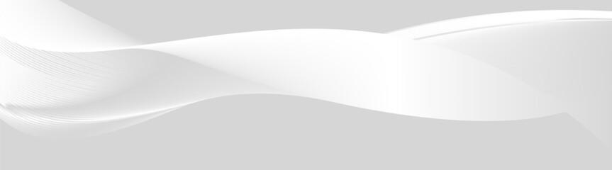 flow white gradient wave curve shape design soft gray background